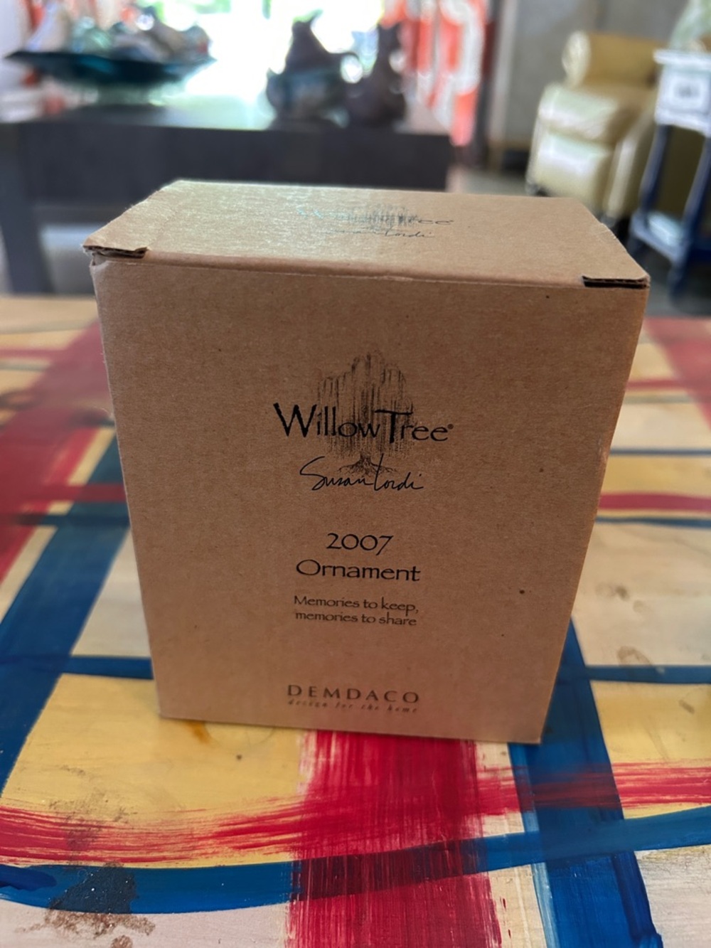 Willow Tree Brown Kraft Ornament Box and Retired ornament ever UnBoxed until No
